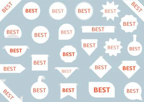 Best red labels Stock Illustration