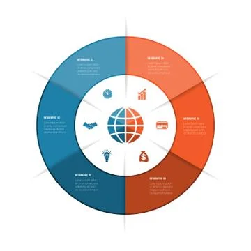 Best Ring infographics, can be used for workflow layout, diagram, web design, Stock Illustration