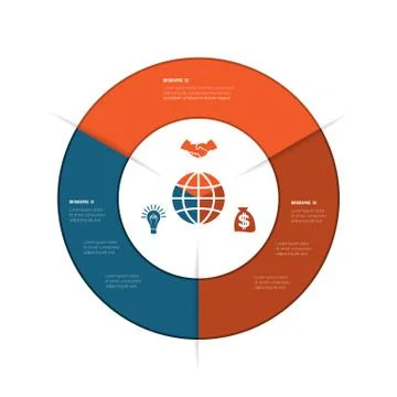Best Ring infographics, can be used for workflow layout, diagram, web design, Stock Illustration