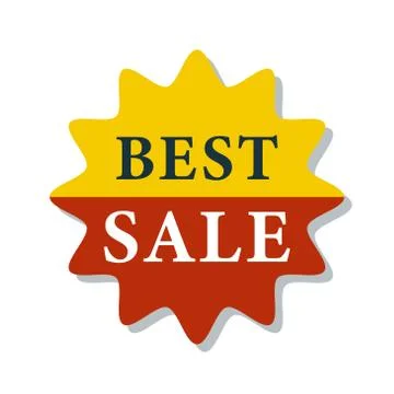 Best Sale icon. Creative element design from shopping sticker icons collection Stock Illustration
