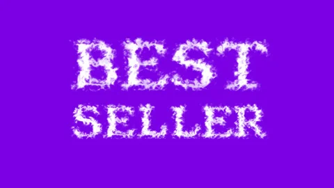 Best Seller cloud text effect violet isolated background Stock Footage 139636346