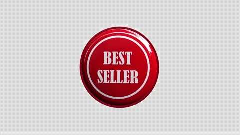 Best Seller Icon Loop With Alpha Channel 4K Stock Footage 304884353