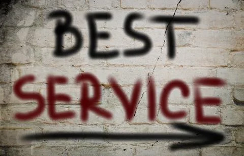 Best service concept Stock Illustration