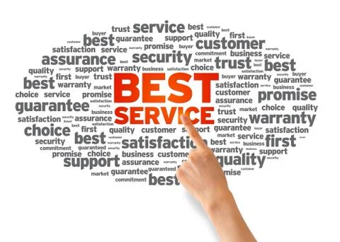 Best service Stock Illustration