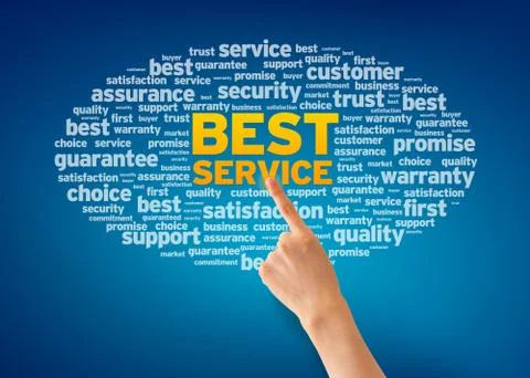 Best service Stock Illustration