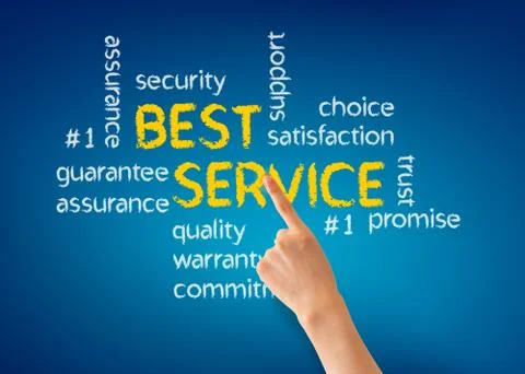 Best service Stock Illustration