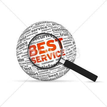 Best service Stock Illustration