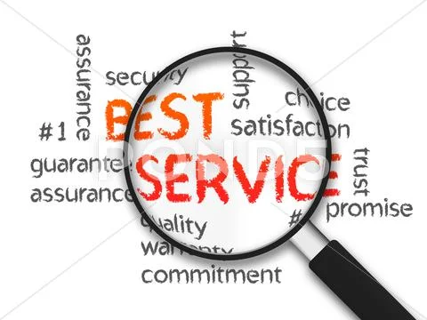 Best service Stock Illustration