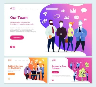 Best Services Developer Services to Grow Followers 스톡 일러스트