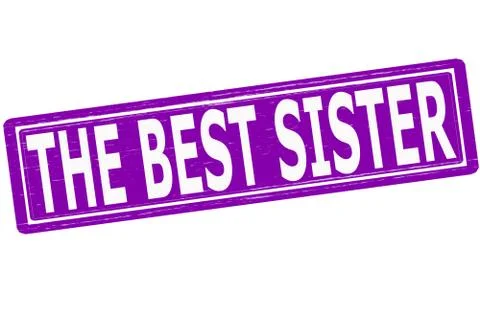 The best sister Stock Illustration