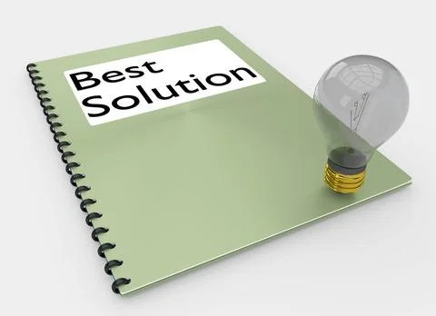 Best Solution concept 스톡 일러스트