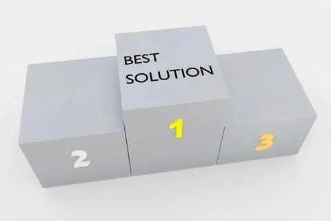 Best Solution concept Stock Illustration