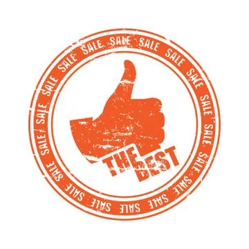 THE BEST stamp Stock Illustration