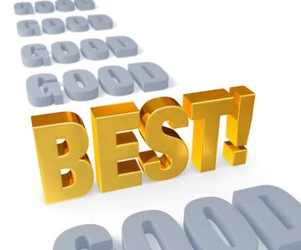 The best stands out Stock Illustration
