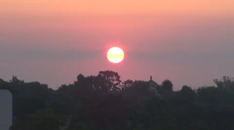 rising sun on nature