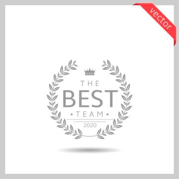 Best team icon Illustrazione stock
