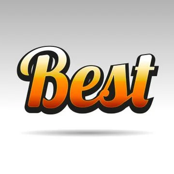 Best Title for Labels on Light Background. Vector Stock Illustration