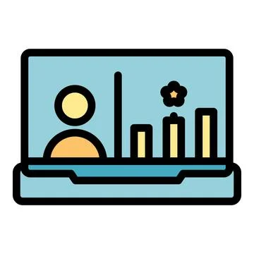 Best tutorial icon vector flat 库存插图