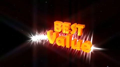 "Best Value" Animated Ad Promotion Video stock 32750545