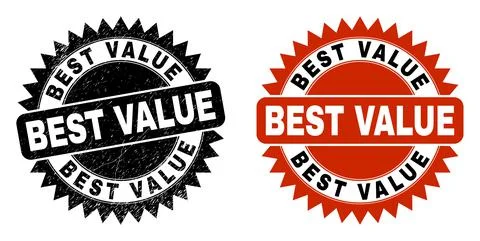 BEST VALUE Black Rosette Stamp Seal with Rubber Texture Stock Illustration