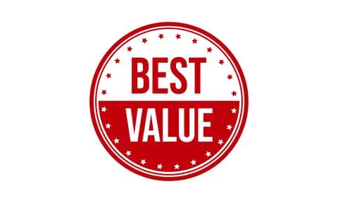 Best Value Rubber Stamp. Red Best Value Rubber Grunge Stamp Seal Vector Ill.. Stock Illustration