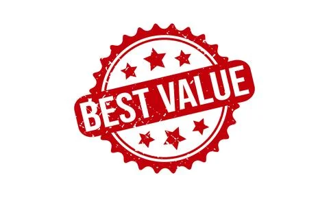 Best Value Rubber Stamp. Red Best Value Rubber Grunge Stamp Seal Vector Ill.. Illustrazione stock