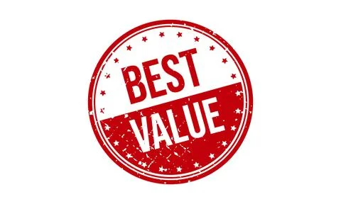 Best Value Rubber Stamp. Red Best Value Rubber Grunge Stamp Seal Vector Ill.. Stock Illustration