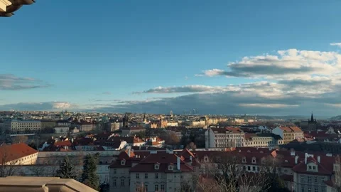 Best Viewpoint in Prague 12 Video stock 319383494