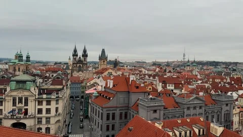 Best Viewpoint in Prague 19 Video stock 319383613