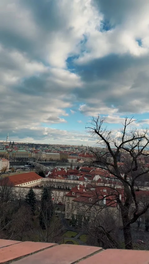 Best Viewpoint in Prague 25 Stock Footage 319383667