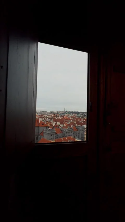 Best Viewpoint in Prague 27 Video stock 319383669