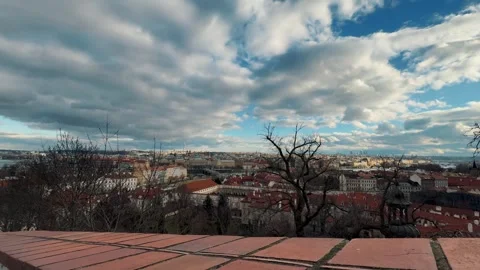 Best Viewpoint in Prague 4 Video stock 319383425