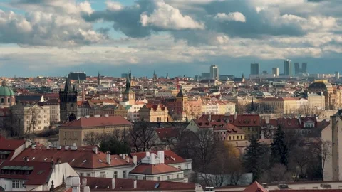 Best Viewpoint in Prague 5 Stock Footage 319383435