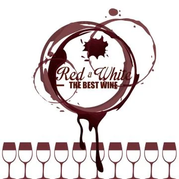 The best wine label Stock Illustration