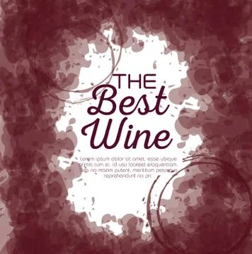 The best wine label Stock Illustration