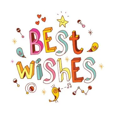 Best Wishes Stock Illustration