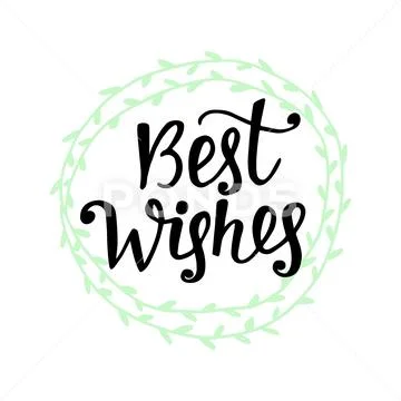 Best wishes. Merry Christmas greeting card Stock Illustration