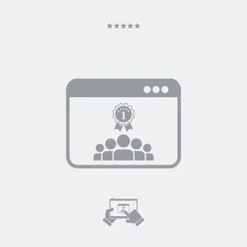 Best working team icon Stock Illustration