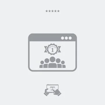 Best working team icon Stock Illustration