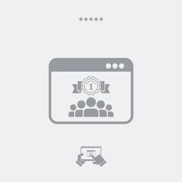 Best working team icon Stock Illustration