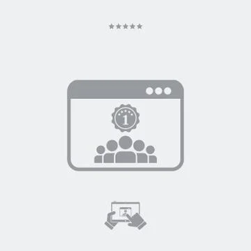 Best working team icon Stock Illustration
