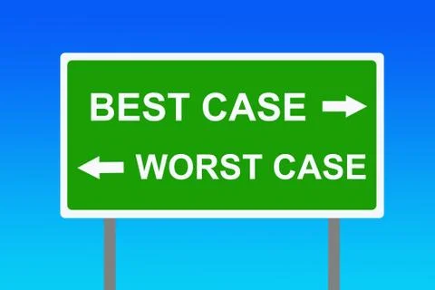 Best worst case scenario Stock Illustration