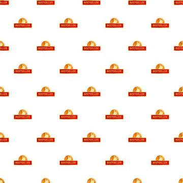 Bestseller badge with thumbs up pattern Stock Illustration