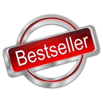 Bestseller button Stock Illustration