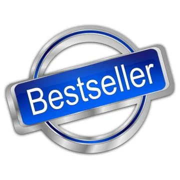 Bestseller button Illustrazione stock