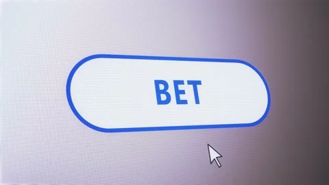 Bet icon button text click mouse label tag animation Stock Footage 146687517