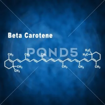 Beta Carotene, Structural chemical formula: Graphic #209726589