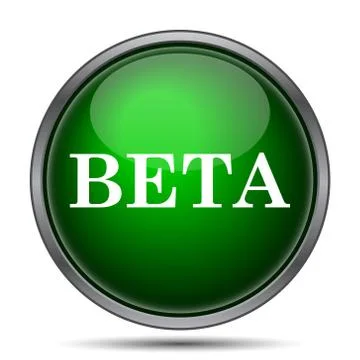 Beta icon. Internet button on white background.. イラスト素材