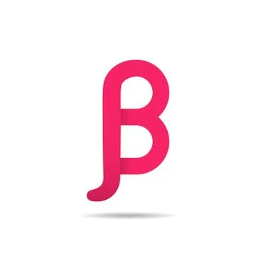 Beta letter icon Иллюстрация