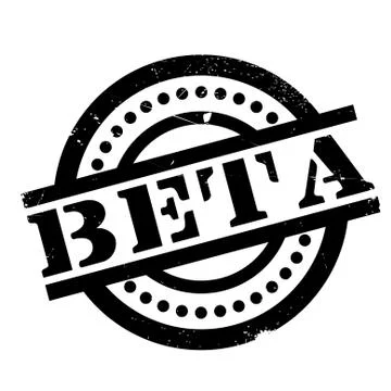Beta rubber stamp Stock Illustration